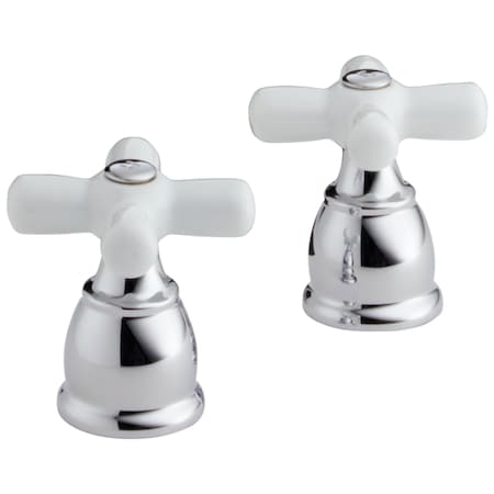 Peerless Other Single Metal Cross Handle Kit With Button And Screw RP41678